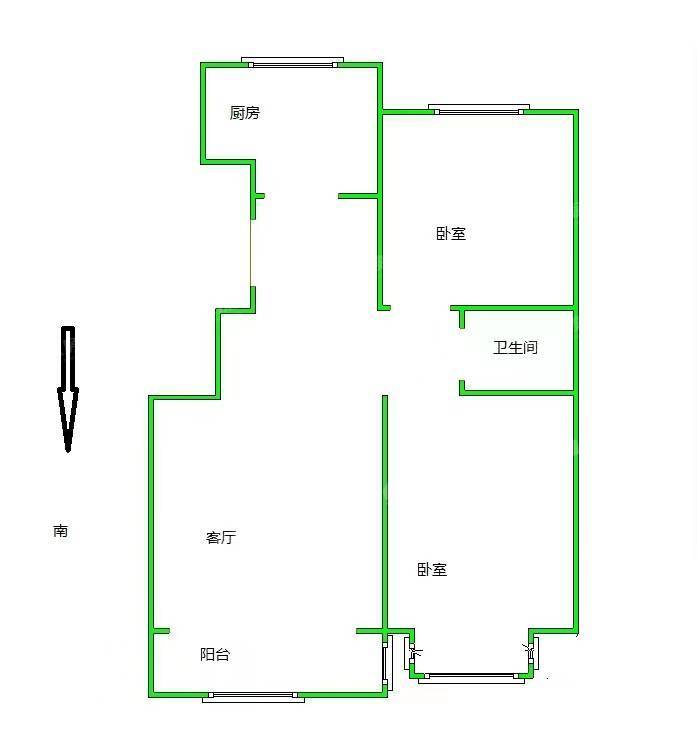 天成熙园三期2室1厅1卫87㎡