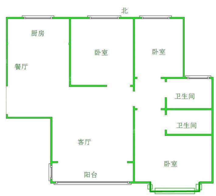 紫御华府3室2厅2卫121㎡