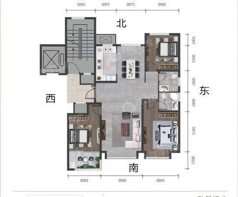 天成玉玺台二期3室2厅2卫114㎡