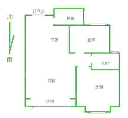 信友城市之光2室2厅1卫95㎡