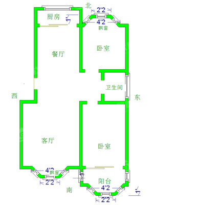 新华小区3室2厅1卫116㎡