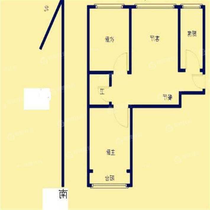 荣盛阿尔卡迪亚文承苑2室2厅1卫86㎡