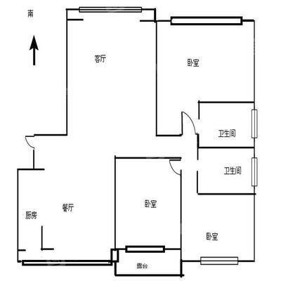 生态家园（香榭水岸）3室2厅2卫134㎡