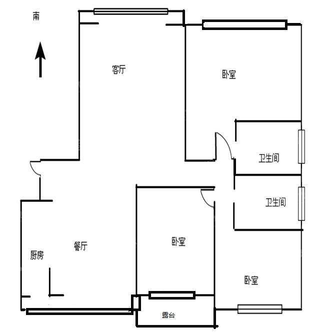 生态家园（香榭水岸）3室2厅2卫134㎡