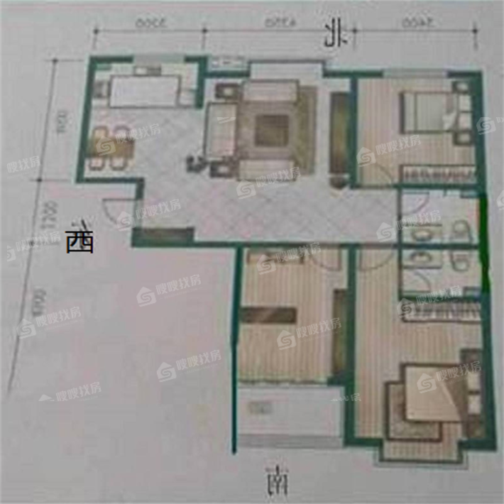 颐和文园西院3室2厅2卫136㎡