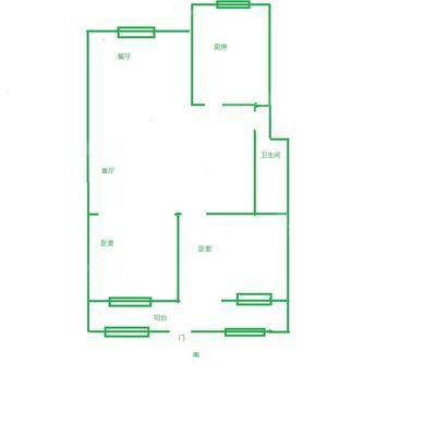 东塑西家属区2室2厅1卫83㎡