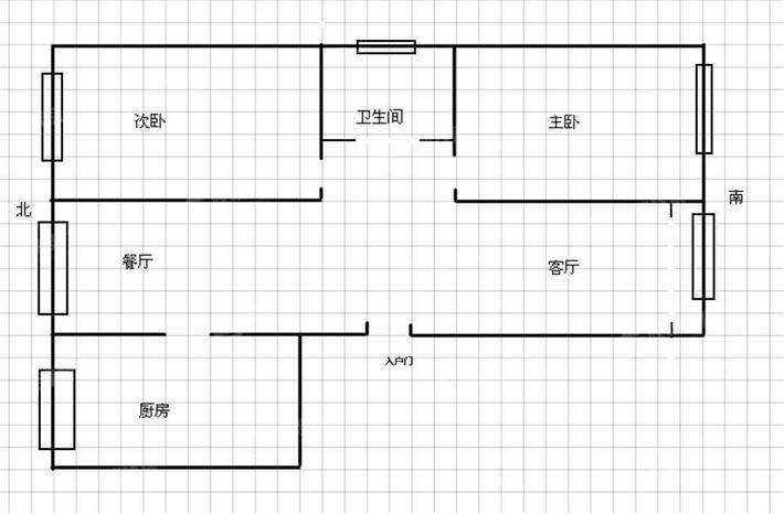 福溪帝苑一期2室2厅1卫94㎡