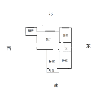 御宇国际二期（雅瑞苑）3室2厅1卫96㎡