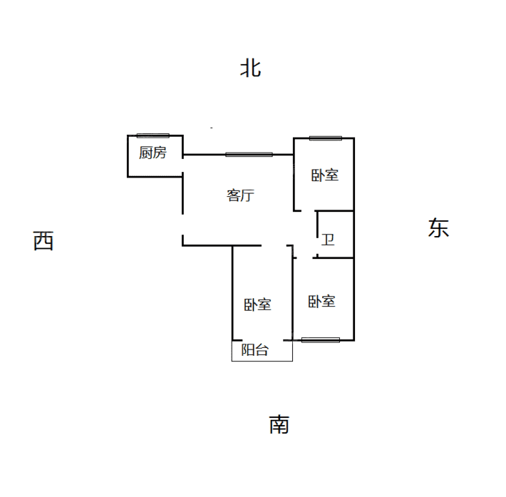 御宇国际二期（雅瑞苑）3室2厅1卫96㎡