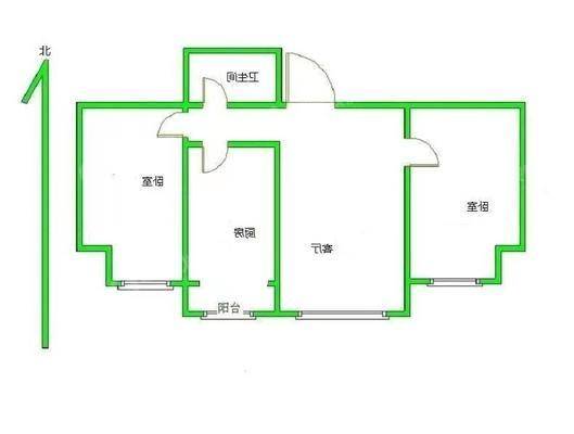 荣盛阿尔卡迪亚文承苑2室2厅1卫91㎡