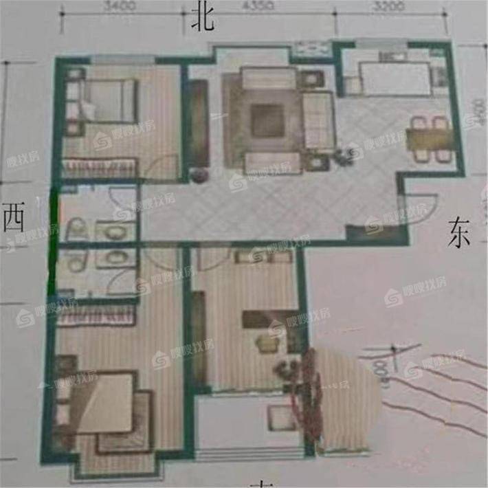 颐和文园西院3室2厅2卫137㎡