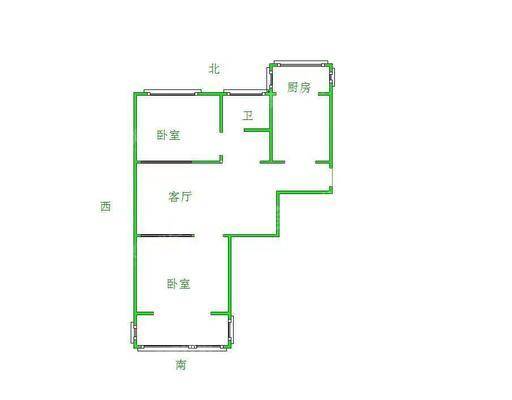 东塑家属区（东西院）2室2厅1卫63㎡