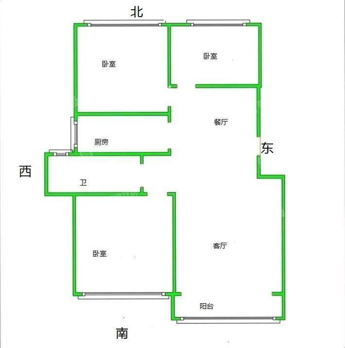 摩卡小镇3室2厅2卫109㎡