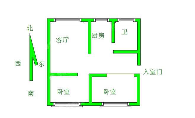 大化红卫街（市委小区2室1厅1卫80㎡