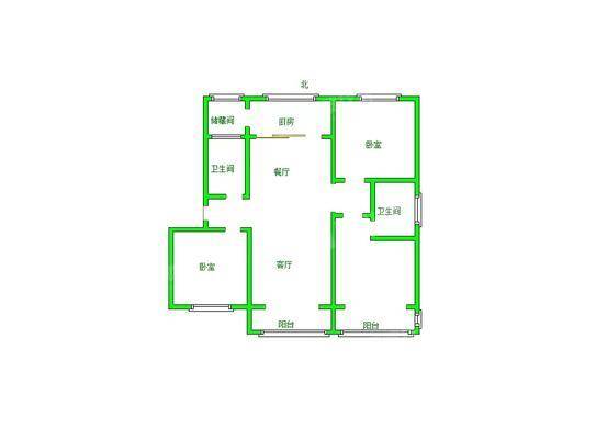 孔雀城B区3室2厅2卫135㎡