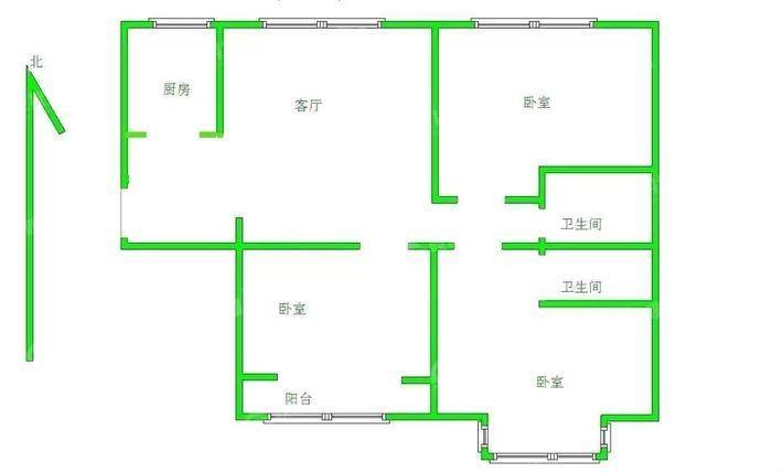 东方世纪城3室2厅1卫115㎡