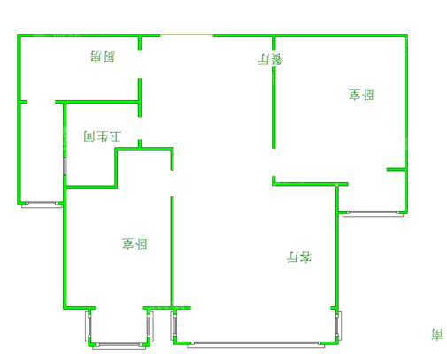 宏宇城（C区）2室2厅1卫92㎡