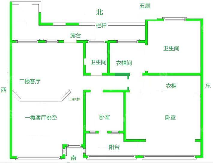 一世界洋房Y1-115室3厅4卫300㎡