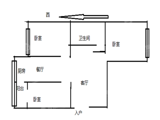 南园中心小区（邮电小区）3室2厅1卫74㎡