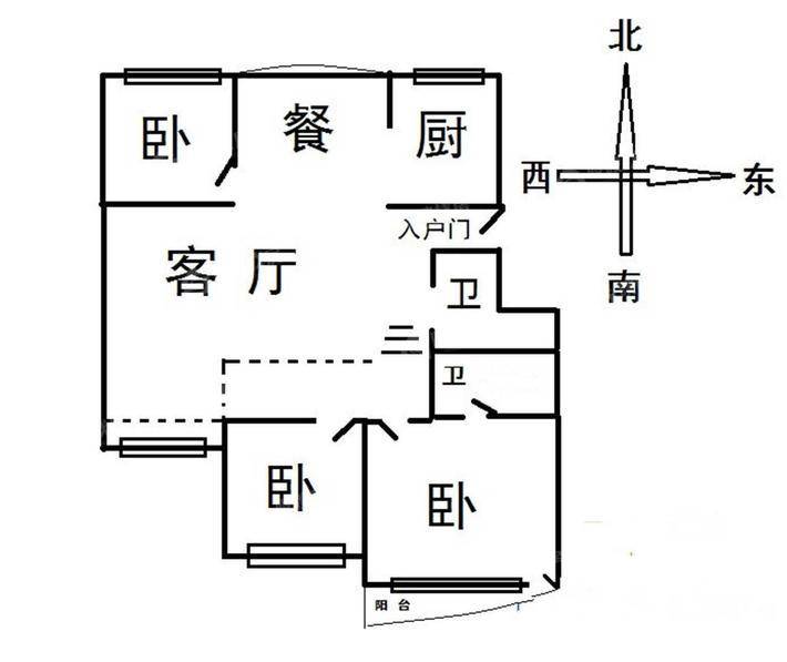 荣盛丽水花庭3室2厅2卫139㎡