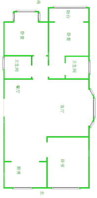 孔雀城B区3室2厅2卫125㎡