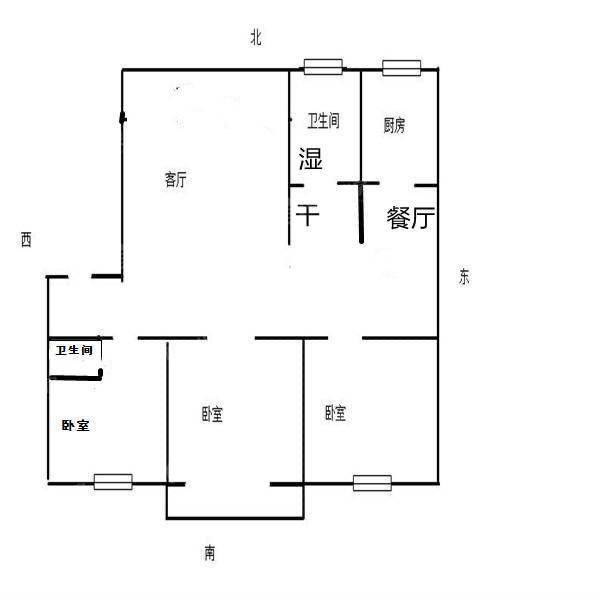 欣园小区3室2厅2卫136㎡