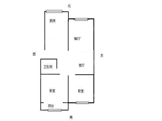 朝阳一区2室2厅1卫86㎡