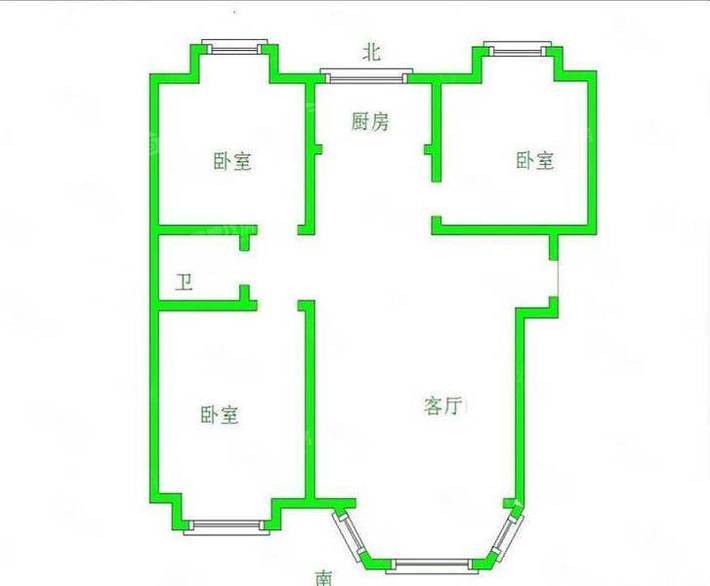 泰和世家（南区）3室2厅1卫115㎡