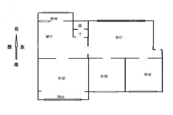 朝阳北住宅小区（北区）3室2厅1卫119㎡