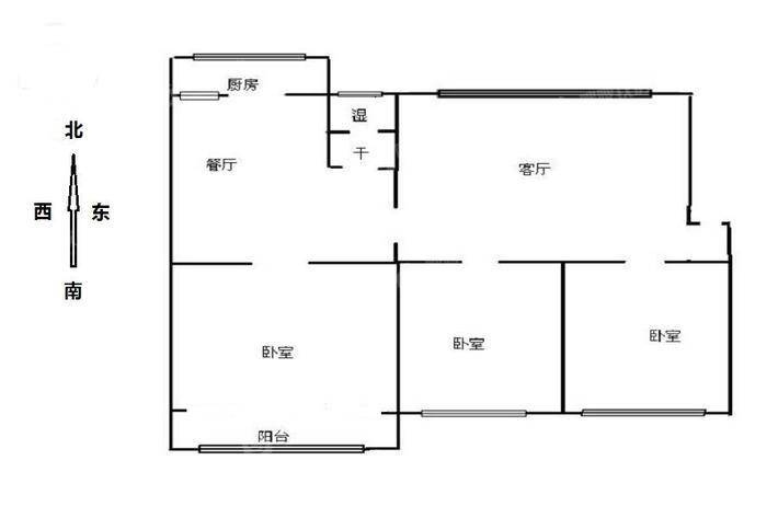 朝阳北住宅小区（北区）3室2厅1卫119㎡