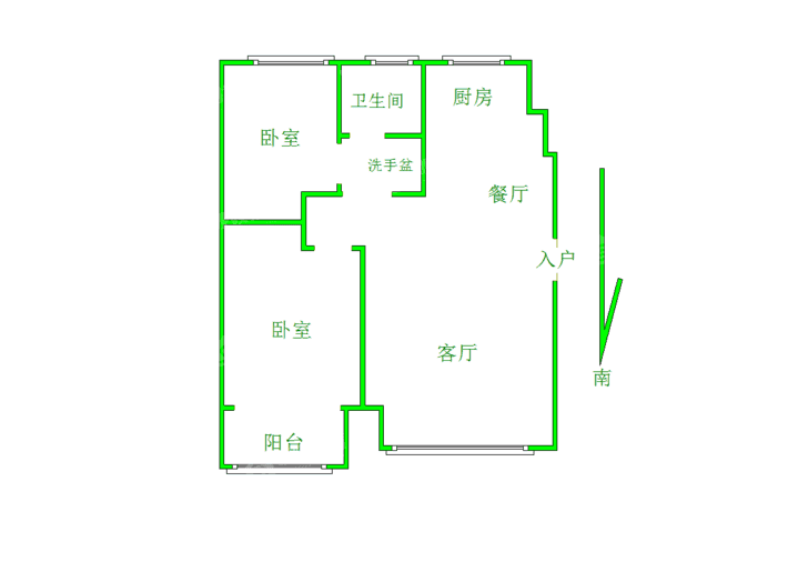 阿尔卡迪亚锦绣天地B区2室2厅1卫80㎡
