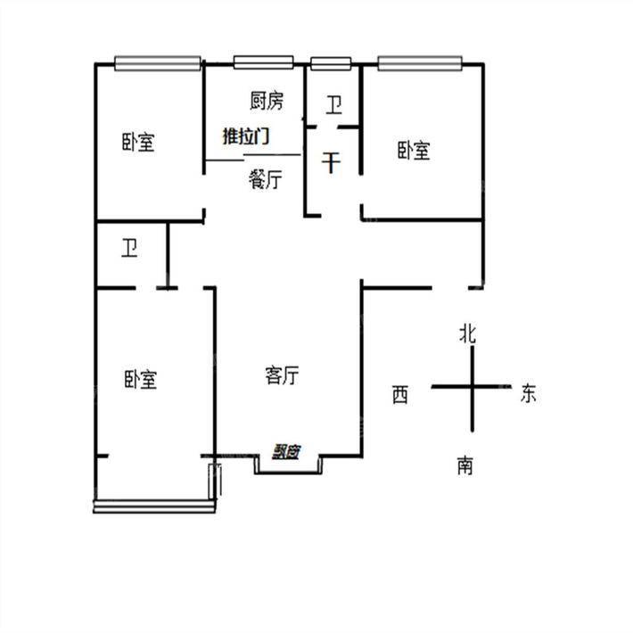 凤凰城（B区）3室2厅2卫110㎡