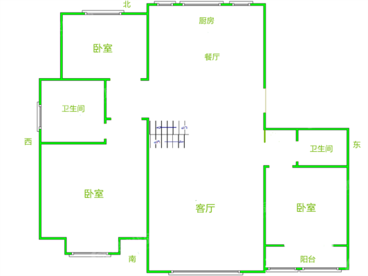 宏宇臻园（西区）4室2厅3卫134㎡