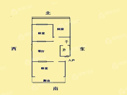 朝阳二区2室2厅1卫64㎡