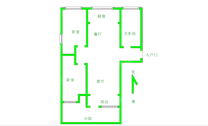 颐和庄园（三期C区）2室2厅1卫93㎡