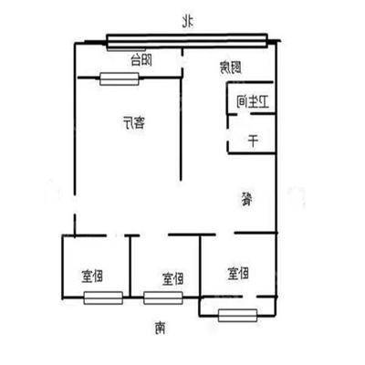 钢管厂宿舍3室2厅1卫121㎡