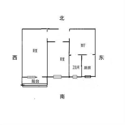 石化新村沧炼2室1厅1卫59㎡