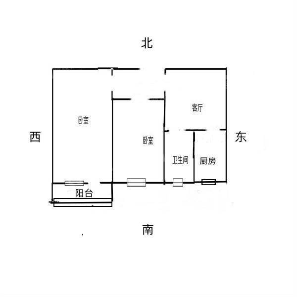 石化新村沧炼2室1厅1卫59㎡