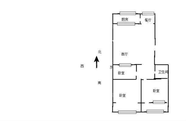 幞园新村3室1厅1卫116㎡