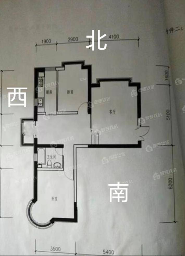 天成首府2室2厅1卫107㎡