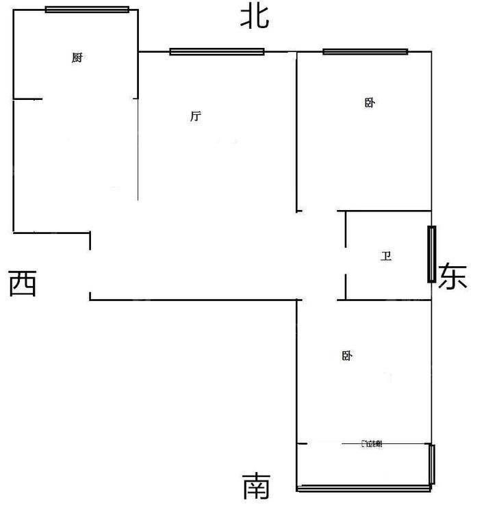 东方世纪城2室2厅1卫88㎡