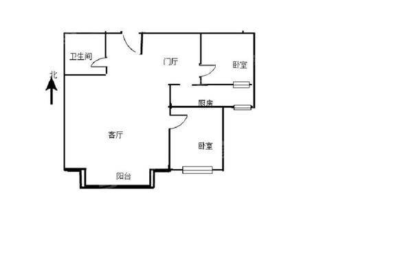 天成郡府南区2室2厅1卫92㎡