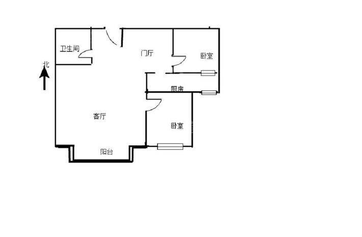 天成郡府南区2室2厅1卫92㎡