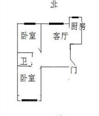 御河新城西区2室2厅1卫81㎡