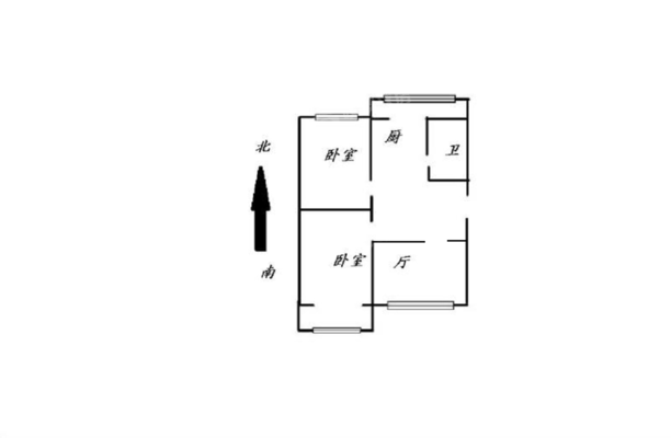 铁路三角线2室1厅1卫74㎡