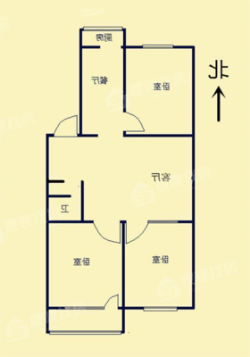 欣怡小区3室2厅1卫90㎡