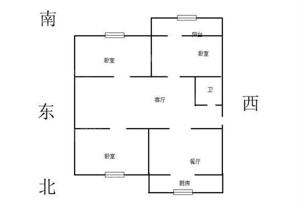 正达村3室2厅1卫91㎡