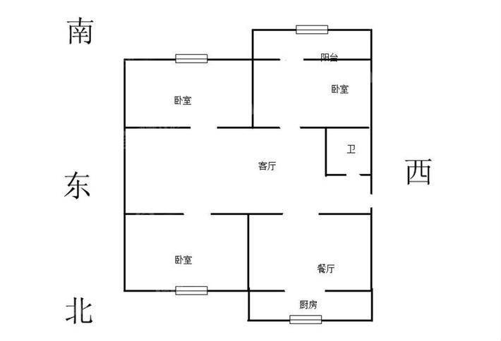 正达村3室2厅1卫91㎡