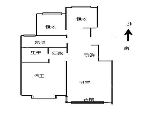 天成名著三期3室2厅1卫101㎡