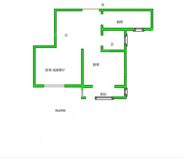万泰丽景东区2室1厅1卫72㎡